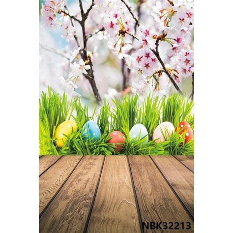 Spring Easter Backdrops Landscape Flowers Leaf Foliage Grassland Bokeh