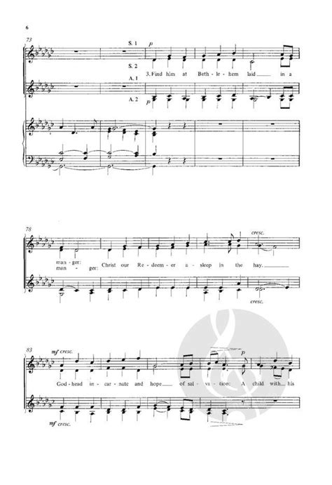 Candlelight Carol by John Rutter (Download) » Women's Choir Sheet Music