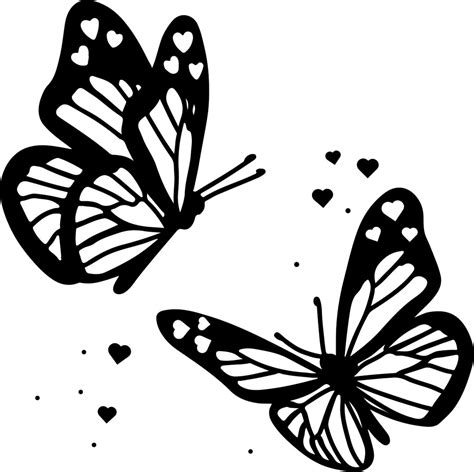 Two Butterflies Flying Together Etsy