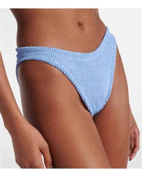 Hunza G Jean Strapless Bikini In Blue Lyst