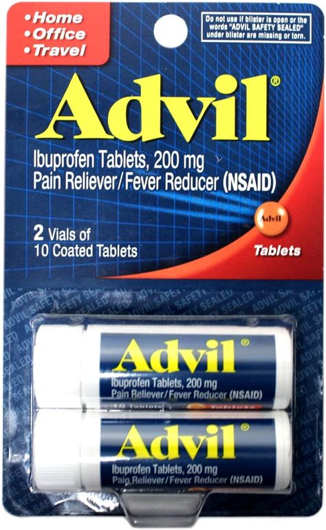 Buy Advil Ibuprofen Pain Relieverfever Reducer Coated Tablets 200mg