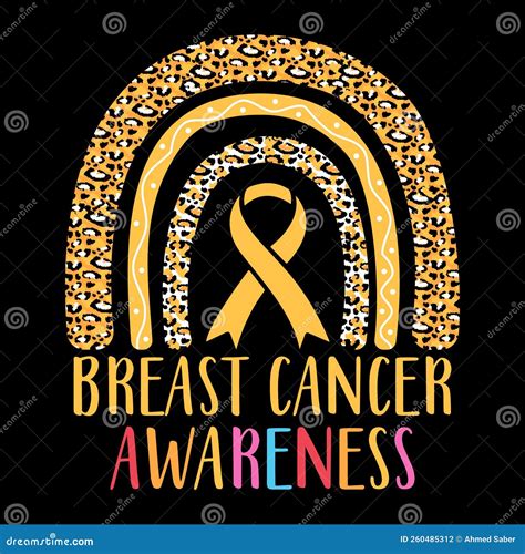 Breast Cancer Awareness T Shirt Design Stock Vector Illustration Of