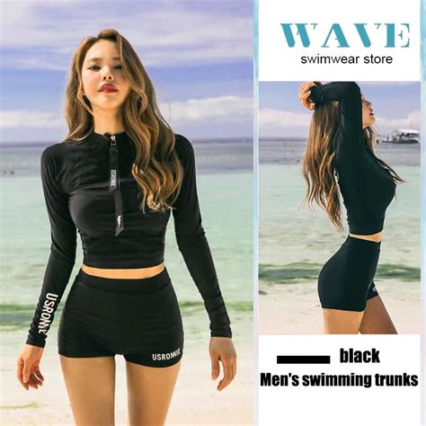 WAVE READY STOCKRbikini Swimsuit Split Type Piece Set Beachwear Bikini Set Swimming Suit