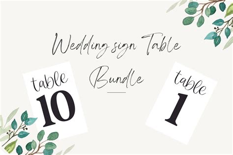 Wedding Table Signs Graphic by Manu Designs · Creative Fabrica