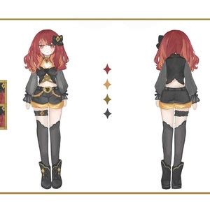 Custom Anime Character Reference Sheet Character Design For Vtubing