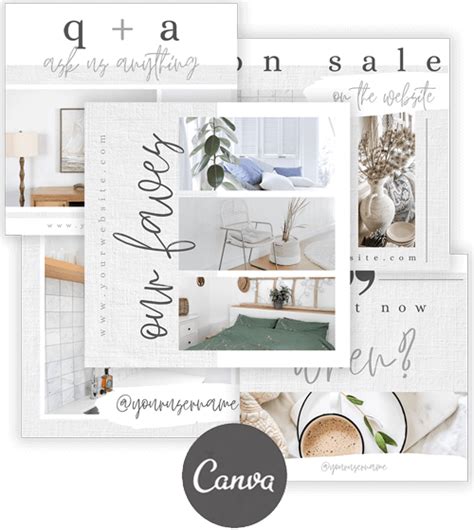 Social Media Canva Website Templates Thirty One Palms Studio