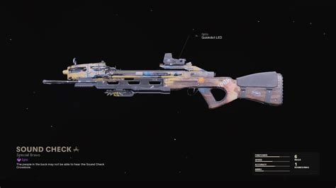 Sound Check Cod Warzone And Black Ops Cold War Weapon Blueprint