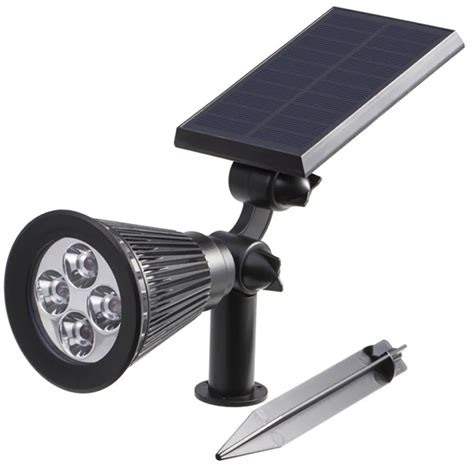 Waterproof Ip65 Led Solar Light 4leds Abs Solar Power Energy Garden Outdoor Light Warm White