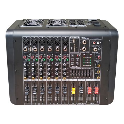 Pz Px Bt Consola Amplificado Con Ventilador Canales W C Usb Y Bt