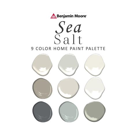 Benjamin Moore Sea Salt Paint Color Palette Best Neutral Bedroom