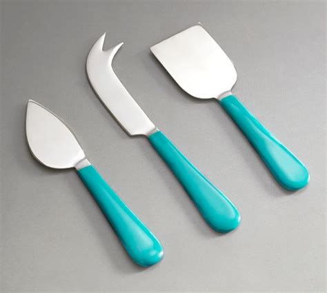 Turquoise Enamel Cheese Knives Set | Everything Turquoise