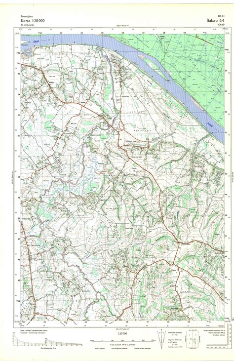 Topografske Karte Srbije Jna Šabac