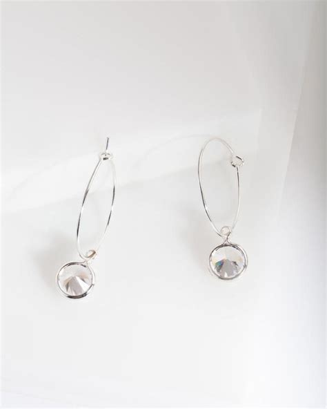 Silver Cubic Zirconia Hoop Earring Lovisa Jewellery Australia