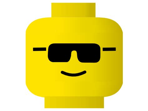 Cool Glass Emoji Lego Clipart Face