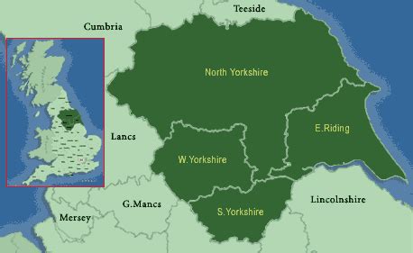 Yorkshire Map - Maps of Yorkshire