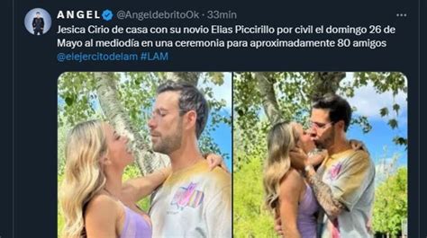 Jesica Cirio se casa con su novio Elias Piccirillo tras casi un año en