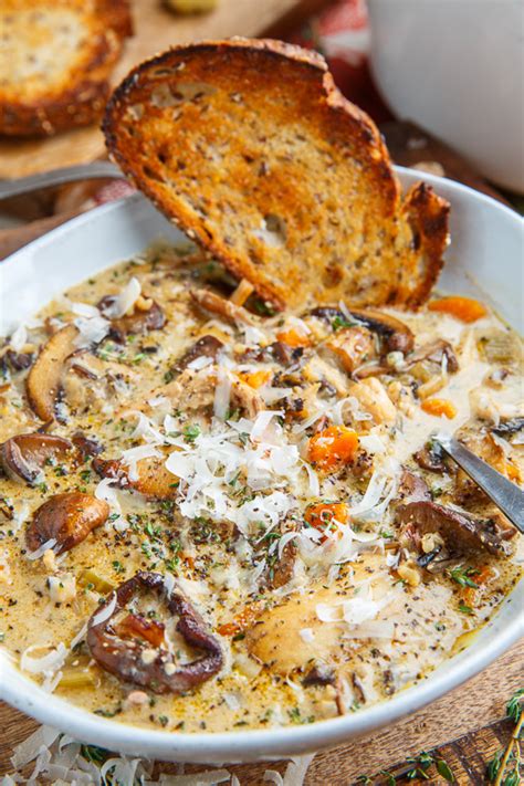 Creamy Mushroom Chicken And Wild Rice Soup Recipe On Closet Cooking