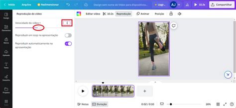 Como acelerar vídeo no Canva
