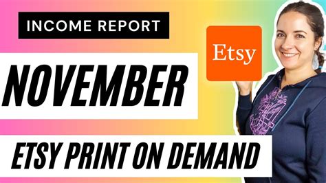 November Income Report Etsy Print On Demand How To Get More Sales