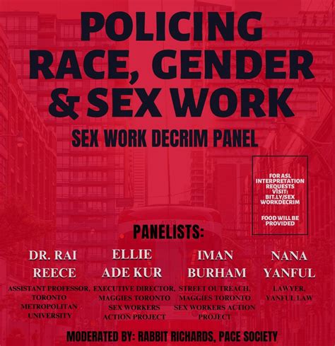 Policing Race Gender And Sex Work Pivot Legal Society