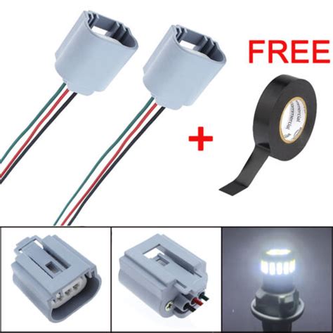 H Female Socket Headlight Led Plug Wire Harness Sockets Adapter