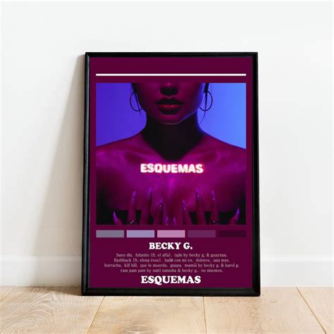 Becky G Esquemas Album Poster Sold By Davicoleman Sku