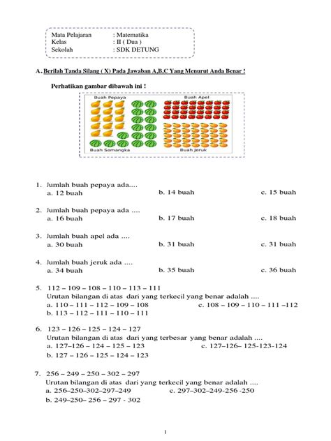 Contoh Soal Bilangan Cacah Dan Jawabannya Jawaban Buku