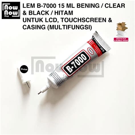 Jual Lem B7000 15ml Bening Clear Black Hitam Lem LCD Touchscreen