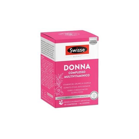 Swisse Donna Complesso Multivitaminico Integratore 30 Compresse