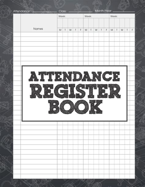 Buy Attendance Book For Teachers Simple Attendance Tracker Teacher