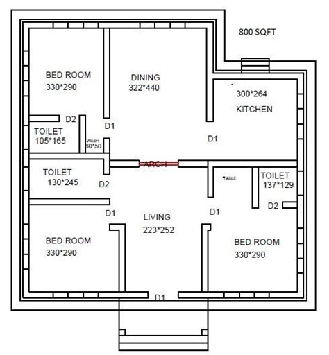 800 Sq Ft Home Floor Plans – homeplan.one