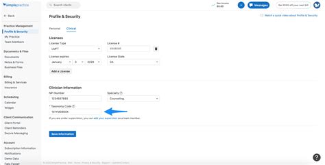 Identifying Your Taxonomy Code For Claims Simplepractice Support