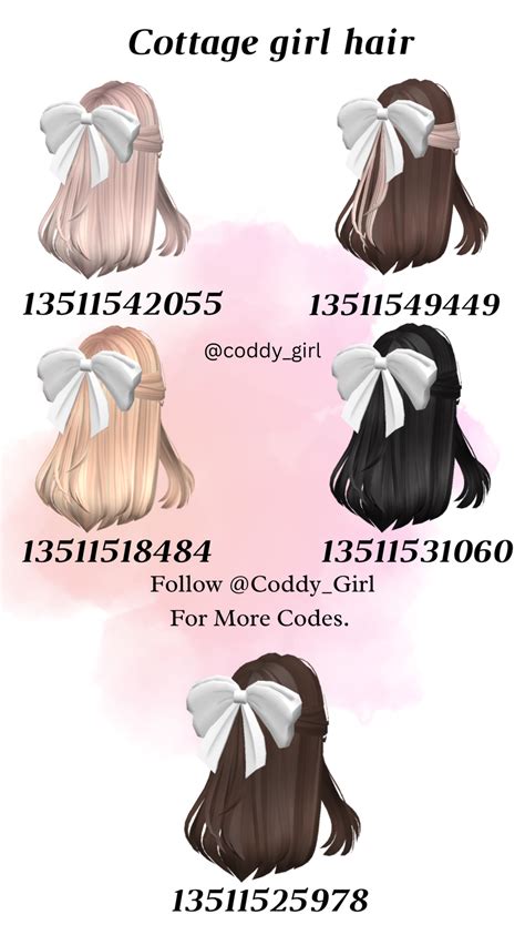 Blonde Bloxburg Hair Codes Artofit