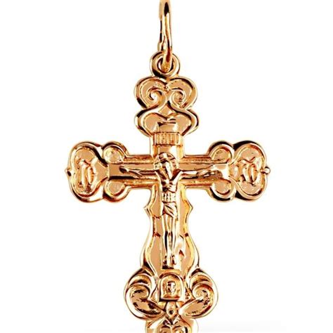 Kreuze Kreuz Anh Nger Orthodox Rotgold Kr Bestellen