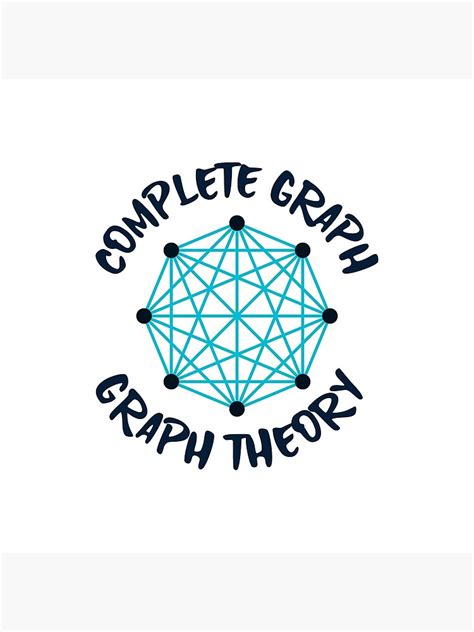 Graph Theory Complete Graph Poster For Sale By Mechashadow Redbubble