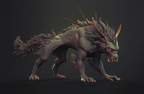 ArtStation - Wolf Creature - Halloween