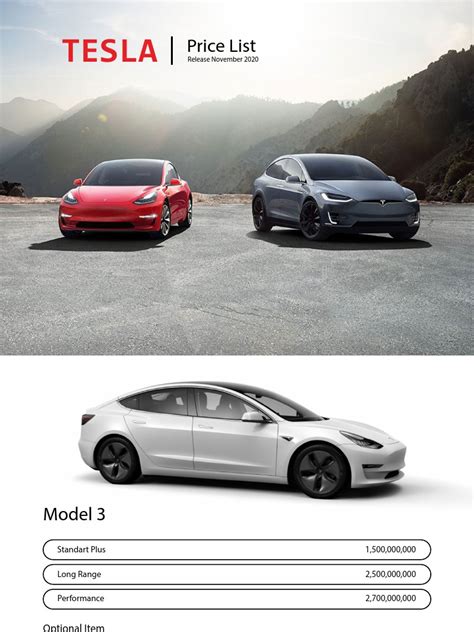 Tesla Price List 1 | PDF | Transport | Car