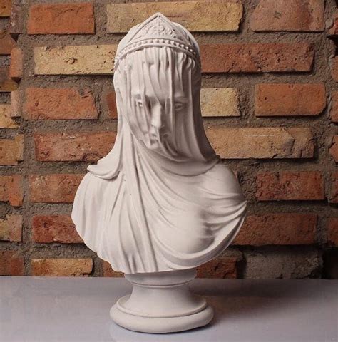 Veiled Virgin Mary Veiled Virgin Mini Bust Veiled Lady Etsy