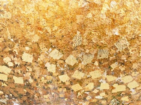 Gold Paint on Wall Texture Abstract Background Stock Photo - Image of ...