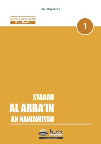 Syarah Al Arba In An Nawawiyah Tlogosadangmtsm Flip Pdf Anyflip