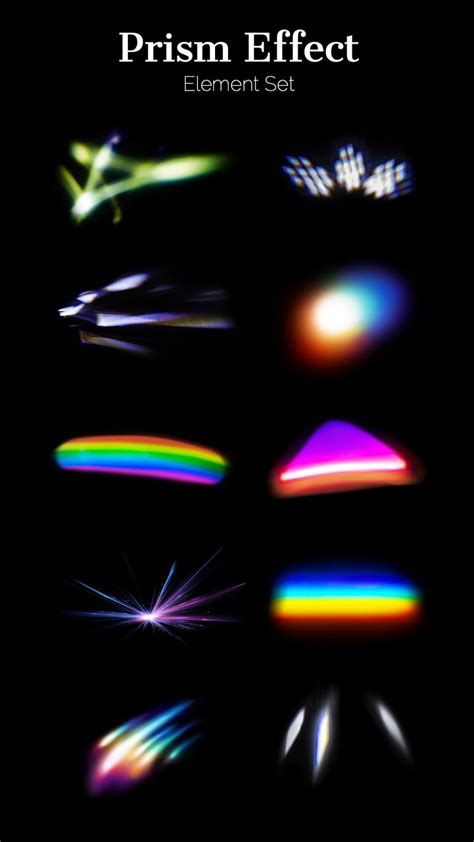 editable prism effect design element premium editable design rawpixel