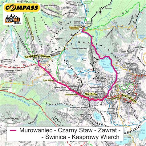 Na Winic Przez Zawrat Opis Trasy Mapa I Schemat Szlak W