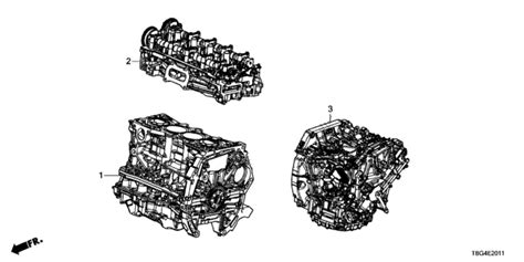 Engine Assy Transmission Assy 20l 2019 Honda Civic 2 Door