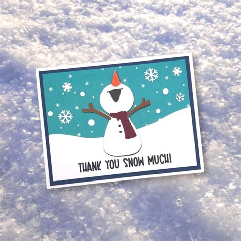 How to Make Snowman Thank You Cards - The Bearded Housewife