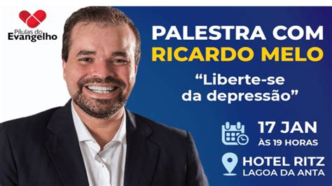 Palestra Ricardo Melo Em Macei Liberte Se Da Depress O Pelos