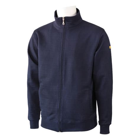 Esd Sweatjacke Marineblau Xl Esd Jacken Esd Kleidung Mensch