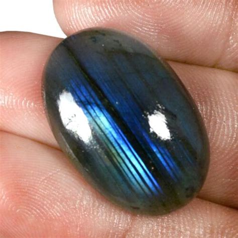 Cts Natural Blue Flashy Labradorite Loose Cabochon X