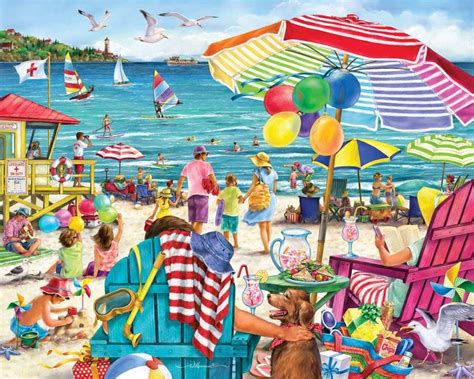 Vacances d été sur la plage puzzle en ligne