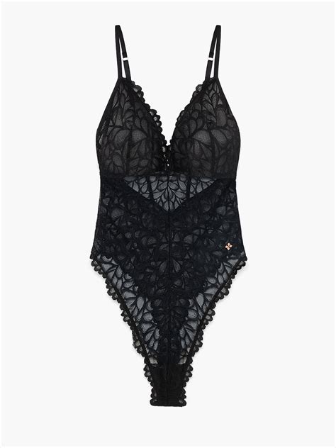 Savage Not Sorry Allover Lace Teddy In Black Savage X Fenty