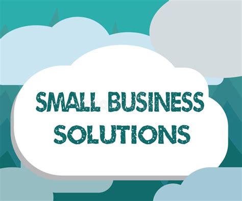 Conceptual Hand Writing Showing Small Business Solutions Business